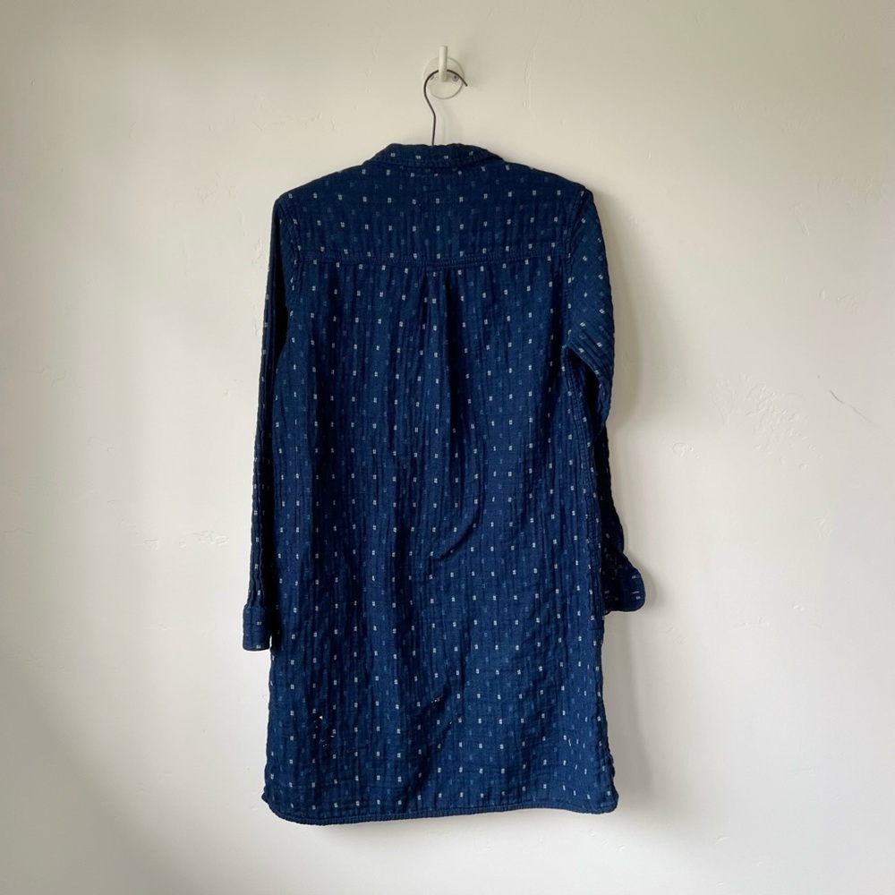 Marine Layer Indigo Blue Print Tunic Dress - Picture 4 of 4
